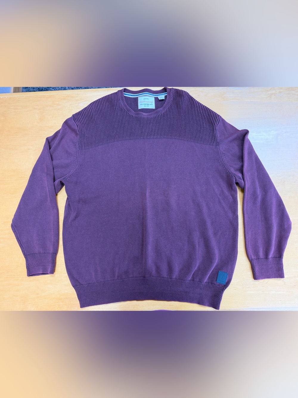 Men’s Maroon Weatherproof Knitted Sweater Size  XXL